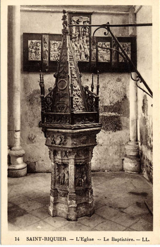 Saint-Riquier. L'Eglise. Le Baptistère