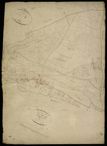 Plan du cadastre napoléonien - Aubercourt : B