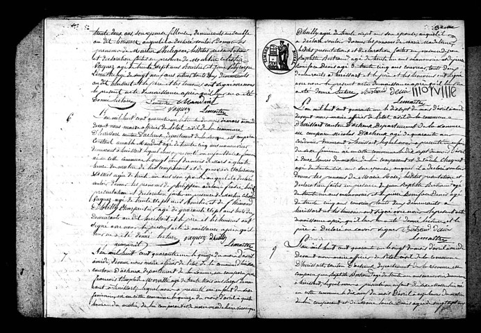 Hérissart : naissances, mariages, décès (1841-1852)