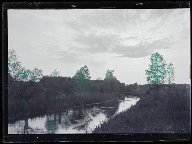 Coucher de soleil marais de Cagny - mai 1904