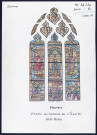 Huppy : vitrail du choeur de l'église, mur nord - (Reproduction interdite sans autorisation - © Claude Piette)