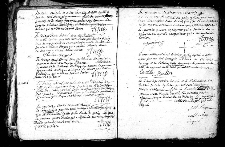 Fransures (Saint-Gilles) : baptêmes, mariages, sépultures