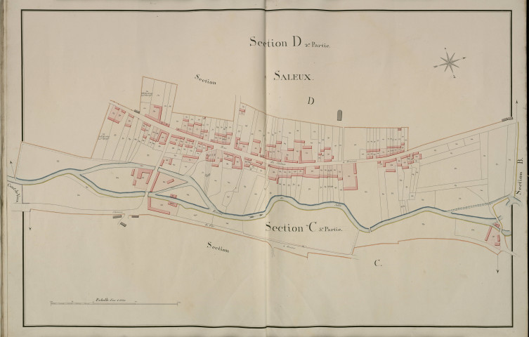 Plan du cadastre napoléonien - Saleux : Saleux (section D2), D2 et C5