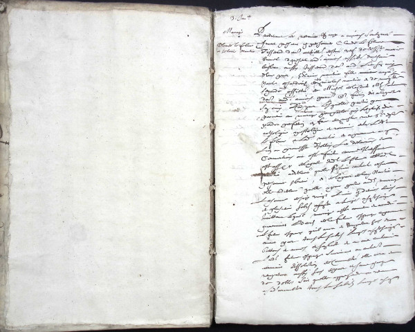Etude de Me François Lecaron à Amiens (étude n°11). Minutes de l'année 1672