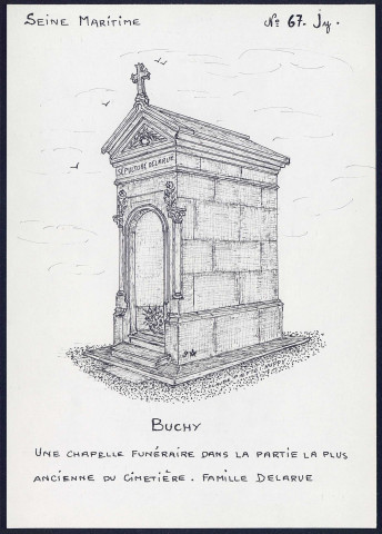 Buchy (Seine-Maritime) : chapelle funéraire - (Reproduction interdite sans autorisation - © Claude Piette)