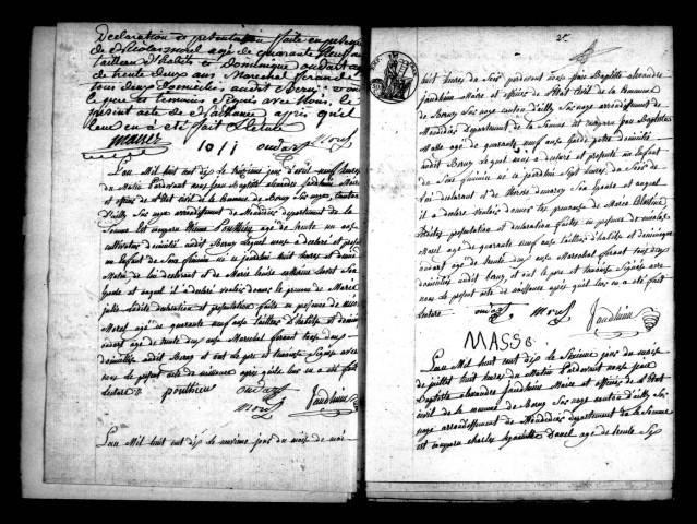 Berny-sur-Noye : naissances, mariages, décès (1810-1825)