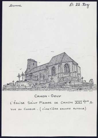 Cahon-Gouy : église Saint-Pierre de Cahon - (Reproduction interdite sans autorisation - © Claude Piette)