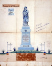 Guerre 1914-1918. Projet de monument aux morts de la commune de Saint-Maxent