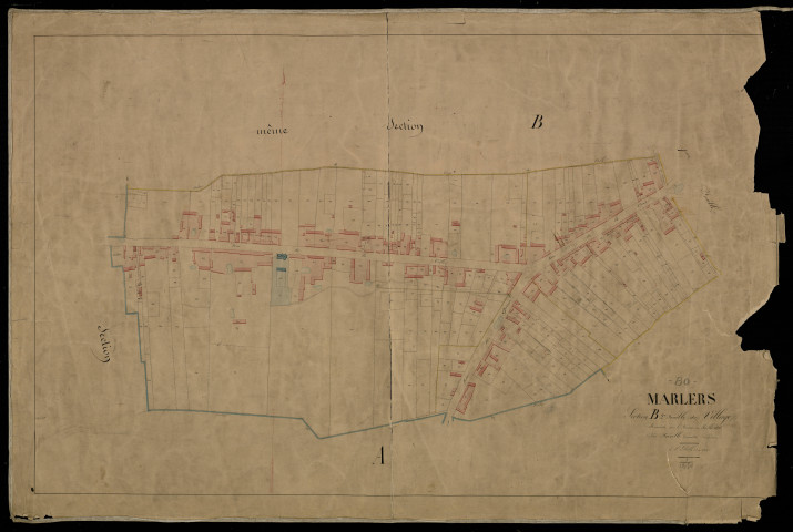Plan du cadastre napoléonien - Marlers : Village (Le), B2