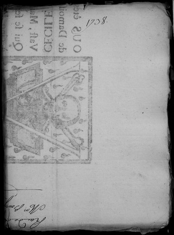 Etude de Me François Henin à Amiens (étude n°3). Minutes de l'année 1738