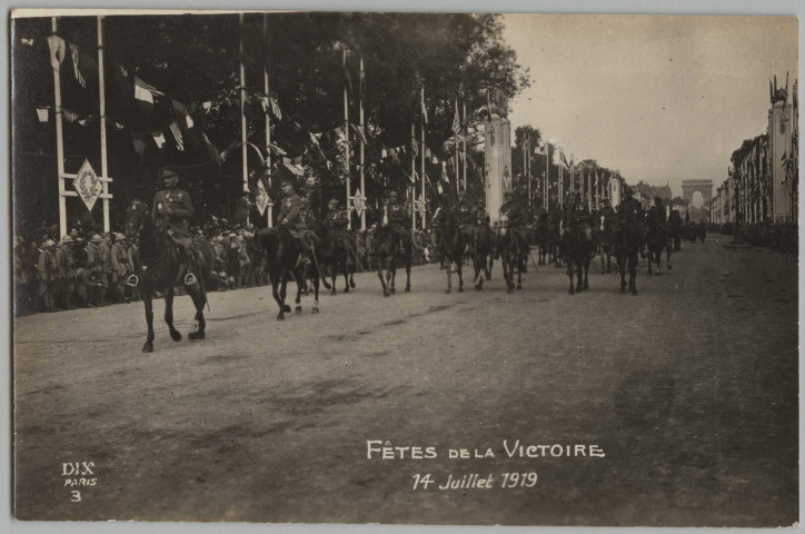 FETES DE LA VICTOIRE. 14 JUILLET 1919