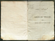 Tirage au sort (arrondissements de Doullens et de Montdidier) de l'année 1828