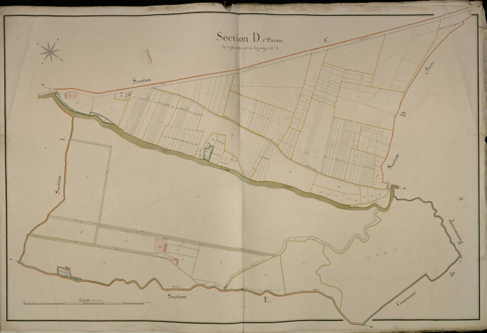 Plan du cadastre napoléonien - Boves : D1