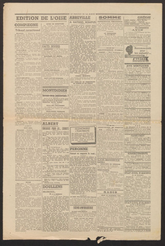 Le Progrès de la Somme, numéro 23161, 29 décembre 1943