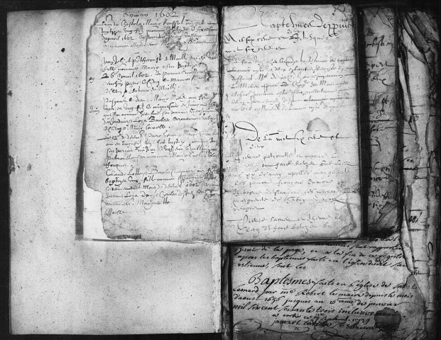 Corbie (paroisse Saint-Etienne) : baptêmes, mariages, sépultures (1602-1746)