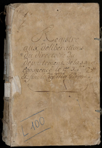 Délibérations et arrêtés du 3e bureau (Municipalités) : 1er décembre 1791-19 juin 1792