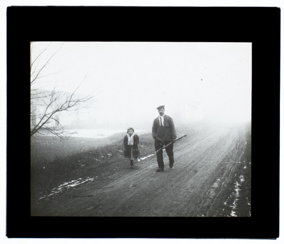 Route de Longueau à Boves - février 1907