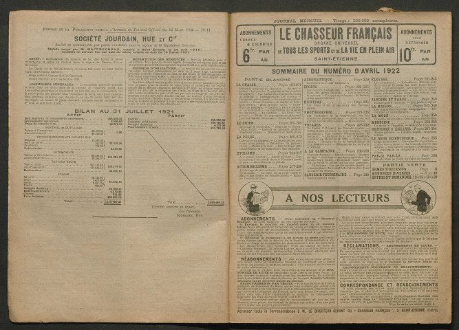 Le Chasseur français, organe universel de tous les sports et de la vie en plein air. Saint-Etienne