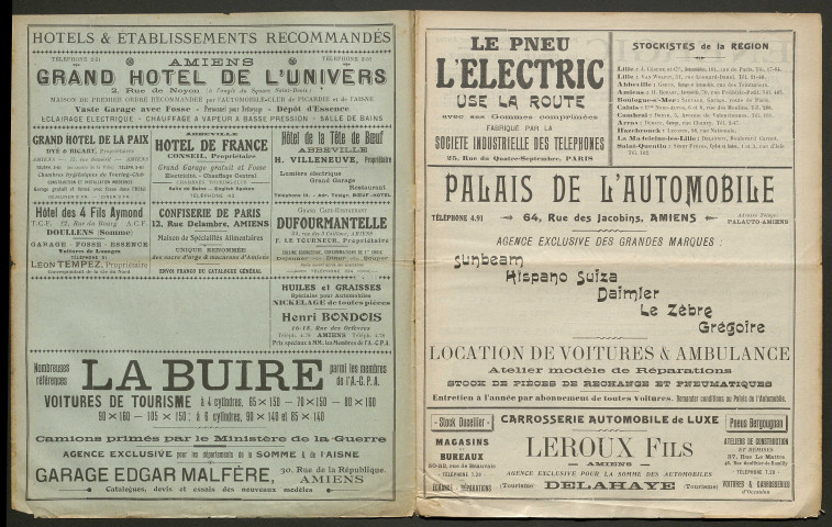 Automobile-club de Picardie et de l'Aisne. Revue mensuelle, 8e année, décembre 1912