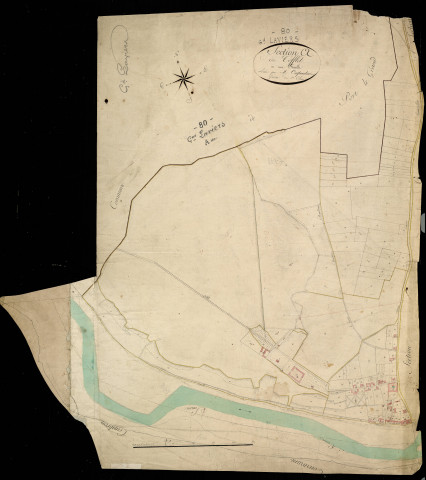 Plan du cadastre napoléonien - Grand-Laviers (Laviers) : Tofflet (Le), A