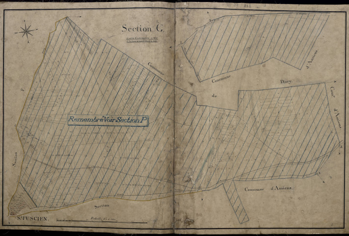 Plan du cadastre napoléonien - Atlas communal - Saint-Fuscien : G