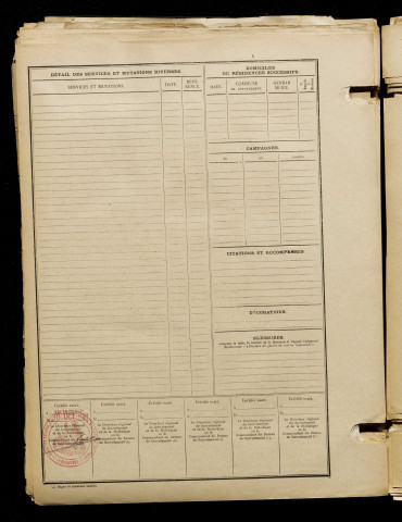 Foutry, Henri Hubert, né le 28 août 1890 à Orchies (Nord), classe 1910, matricule n° 862, Bureau de recrutement d'Amiens