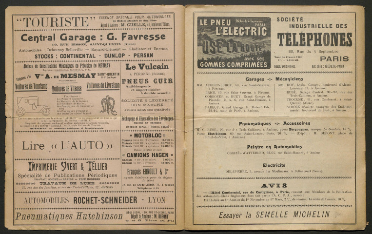 Automobile-club de Picardie et de l'Aisne. Revue mensuelle, 3e année, janvier 1907