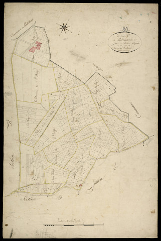 Plan du cadastre napoléonien - Varennes : Rideau Pacquette (Le), C