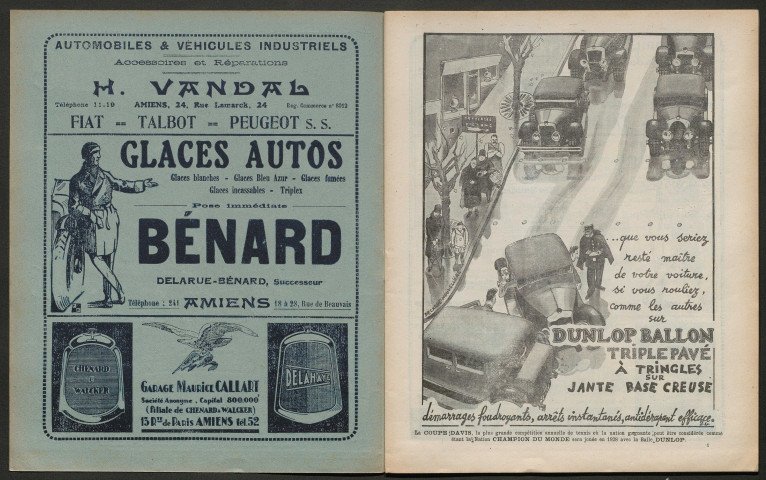 L'Automobile au Pays Picard. Revue mensuelle de l'Automobile-Club de Picardie et de l'Aisne, 202, juillet 1928