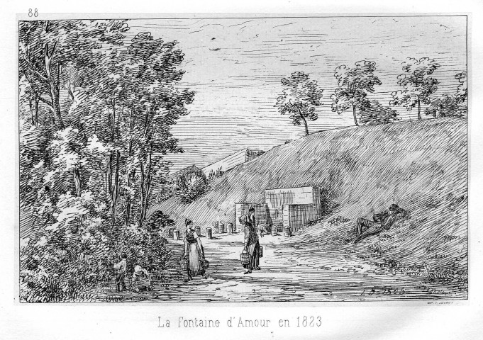 La fontaine d'amour en 1823