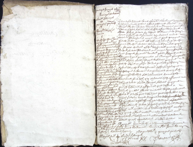 Etude de Me Pierre Trencart à Amiens (étude n°9). Minutes de l'année 1652