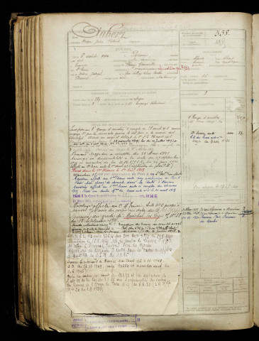 Aubert, Roger Jules Robert, né le 06 août 1900 à Péronne (Somme), classe 1920, matricule n° 358, Bureau de recrutement de Péronne