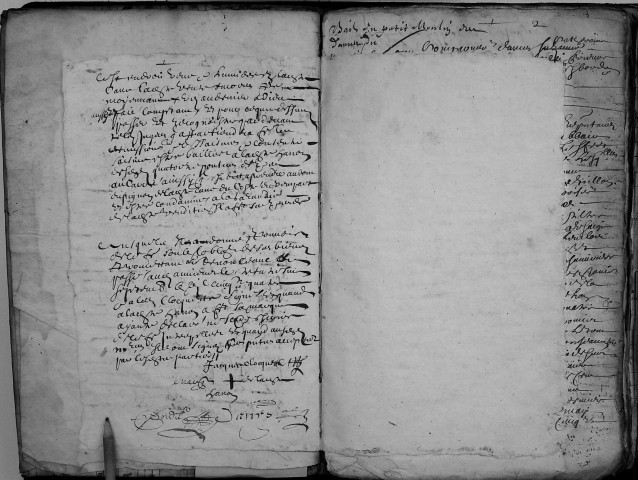 Etude de Me Jean Denis à Amiens (étude n°21). Minutes des années 1654-1655