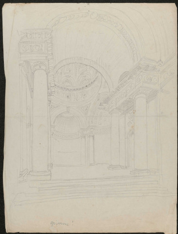 Intérieur de la coupole du monastère de la Visitation Sainte-Marie de Boulogne-sur-Mer (aujourd'hui détruit)