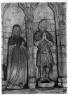 Eglise de Castel : statues d'un couple de seigneurs