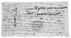 Correspondance de madame Babeuf adressée à son mari, lors de son emprisonnement en 1796. Cette lettre fait partie d'un lot de correspondances de Babeuf de 1787 à 1842 (copies de pièces) paraissant réunies en vue d'une biographie du personnage