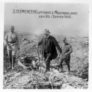 Clémenceau arrivant à Maurepas avec son fils (Somme 1916)