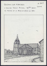 Quesnoy-sur-Airaines : l'église Saint-Michel XVIe siècle, la mairie et la bibliothèque - (Reproduction interdite sans autorisation - © Claude Piette)