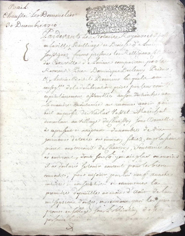 Etude de Me Jean Duval à Amiens (étude n°8). Minutes de l'année 1710