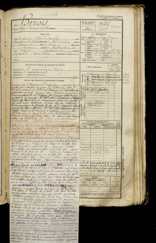Briois, Alfred Fernand Apollinaire, né le 09 février 1895 à Saulchoy (Pas-de-Calais), classe 1915, matricule n° 426, Bureau de recrutement d'Abbeville