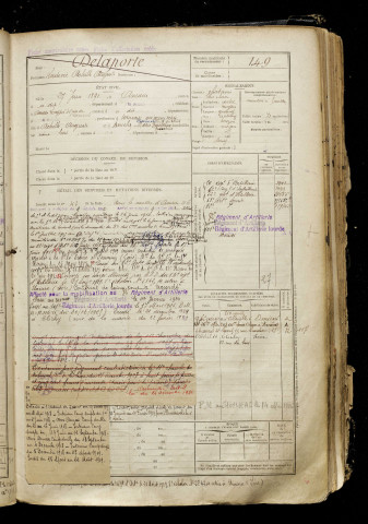Delaporte, Ludovic Achille Auguste, né le 27 juin 1891 à Amiens (Somme), classe 1911, matricule n° 149, Bureau de recrutement d'Amiens