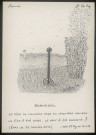 Bermesnil : pied du calvaire en face du cimetière nouveau - (Reproduction interdite sans autorisation - © Claude Piette)