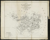 Carte du canton de Guiscard, réduite d'après les plans du cadastre à l'Echelle de 1 : 50000 pour être annexée au précis statistique du canton de Guiscard inséré dans l'Annuaire du Département de l'Oise. Année 1833