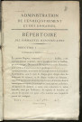 Répertoire des formalités hypothécaires, du 05/06/1819 au 12/10/1819, registre n° 083 (Péronne)