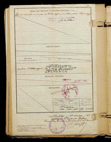 Daverton, Georges Auguste, né le 18 décembre 1887 à Outreau (Pas-de-Calais), classe 1907, matricule n° 155, Bureau de recrutement d'Amiens