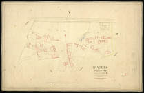 Plan du cadastre napoléonien - Biaches : Village (Le), partie développée de la section C