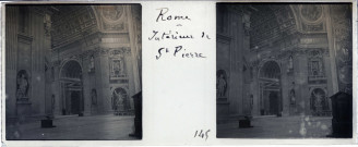 Rome - Intérieur de Saint Pierre