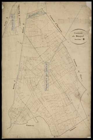 Plan du cadastre napoléonien - Bosquel (Le) : B
