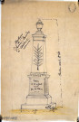 Guerre 1914-1918. Projet de monument aux morts de la commune de Treux