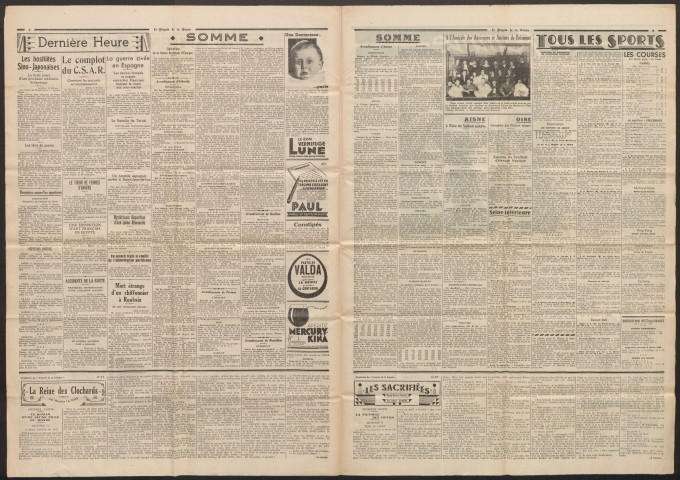 Le Progrès de la Somme, numéro 21334, 9 février 1938